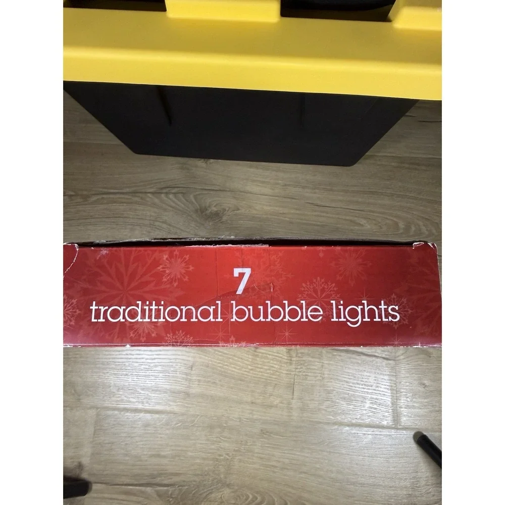 VINTAGE Christmas  Bubble Lamps Complete Set of‎ 7